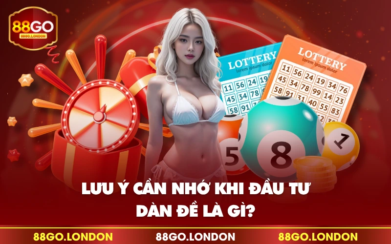 Lưu ý cần nhớ khi đầu tư dàn đề là gì? Lưu ý cần nhớ khi đầu tư dàn đề là gì?