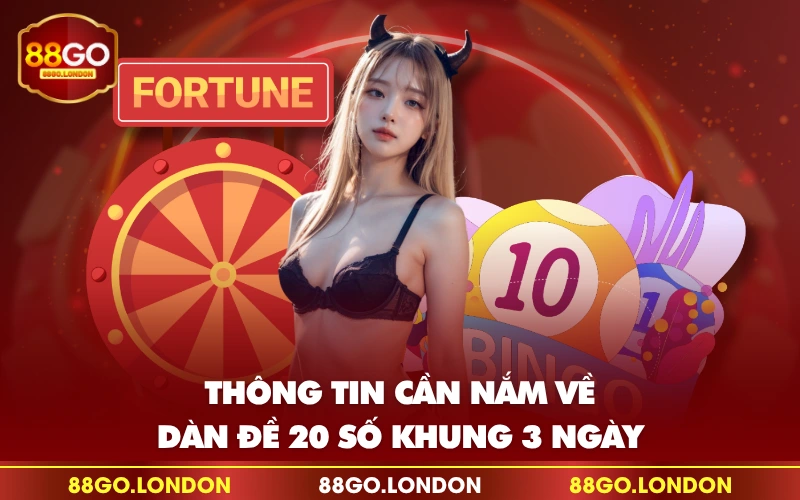 Thông tin cần nắm về dàn đề 20 số khung 3 ngày Thông tin cần nắm về dàn đề 20 số khung 3 ngày